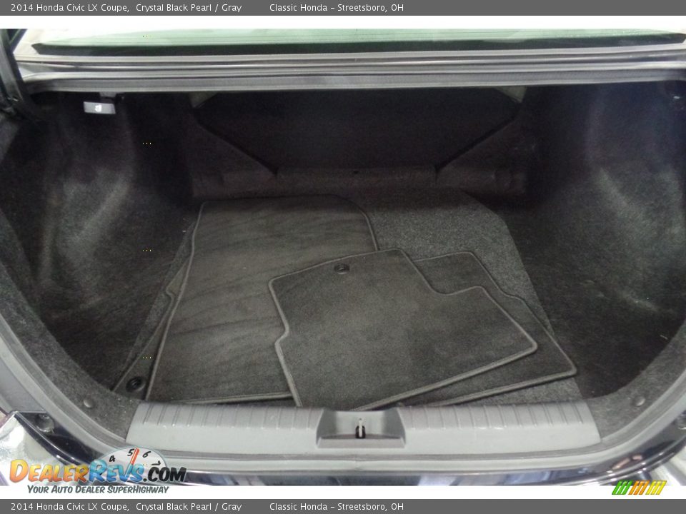2014 Honda Civic LX Coupe Crystal Black Pearl / Gray Photo #17