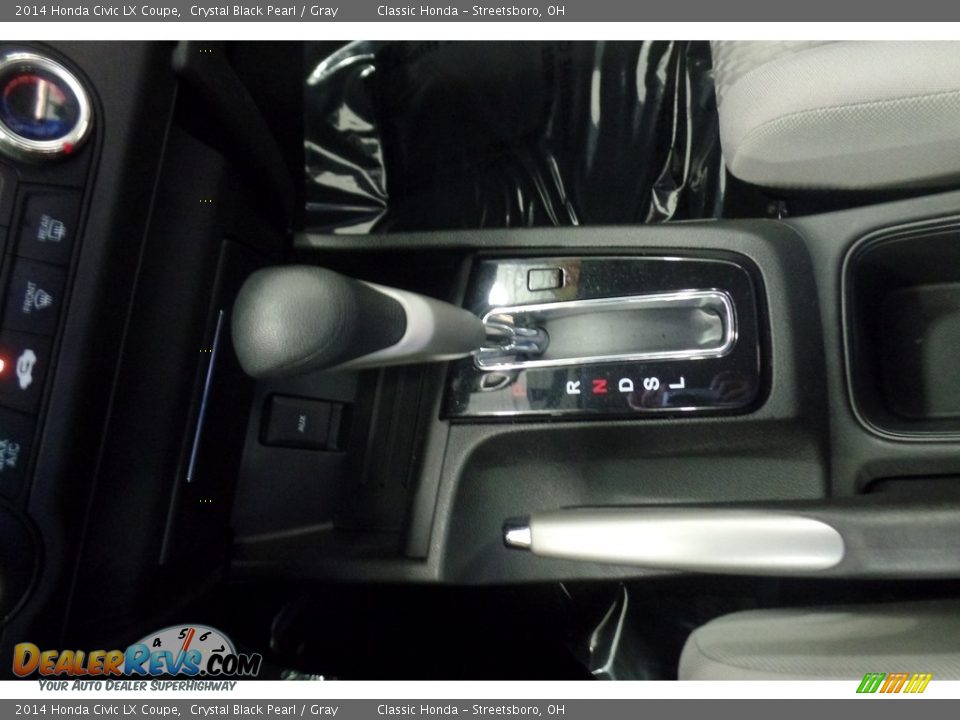 2014 Honda Civic LX Coupe Crystal Black Pearl / Gray Photo #27