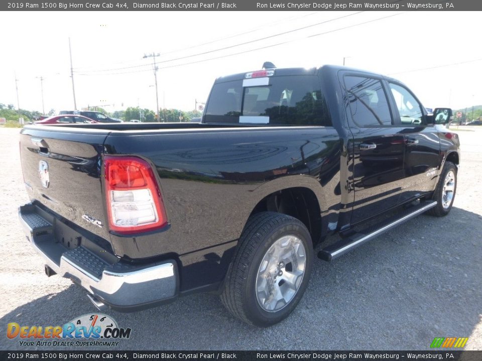 2019 Ram 1500 Big Horn Crew Cab 4x4 Diamond Black Crystal Pearl / Black Photo #5
