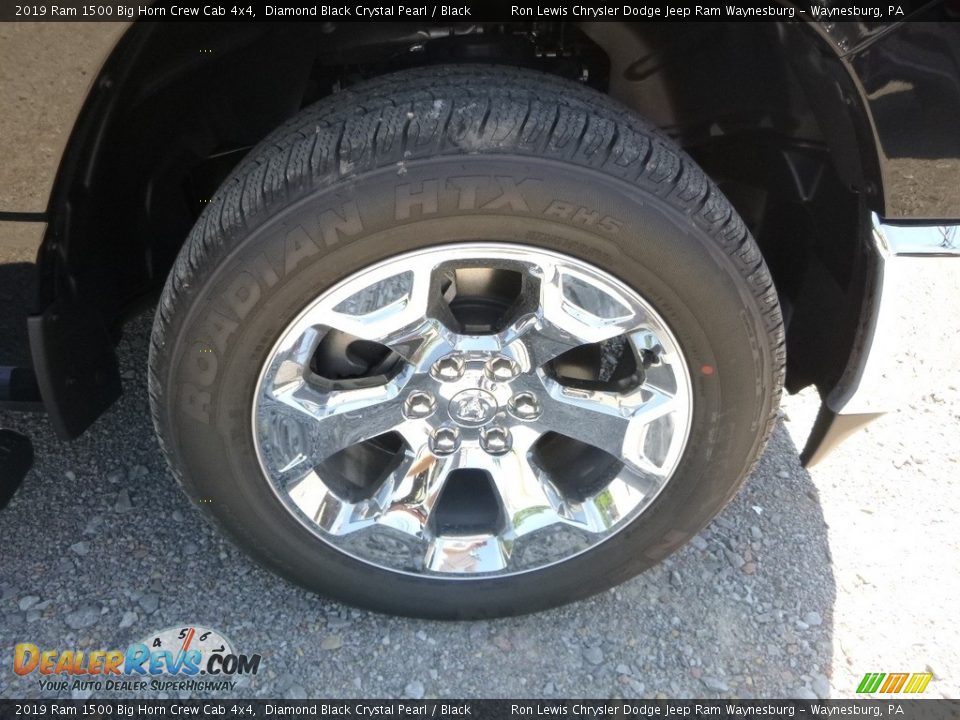 2019 Ram 1500 Big Horn Crew Cab 4x4 Diamond Black Crystal Pearl / Black Photo #9