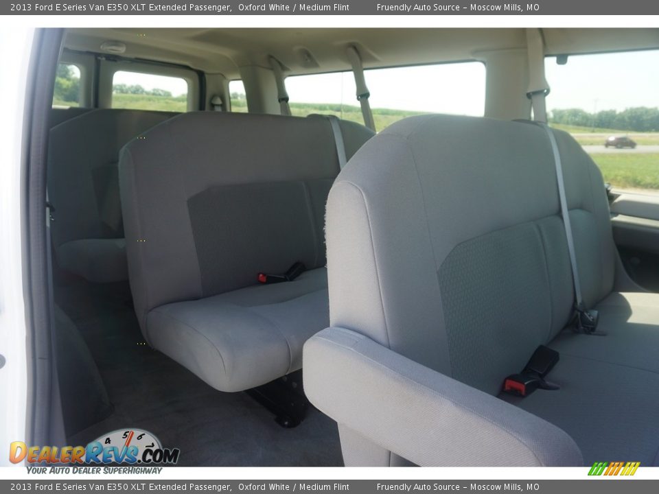 2013 Ford E Series Van E350 XLT Extended Passenger Oxford White / Medium Flint Photo #6