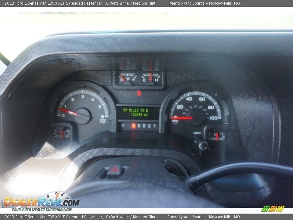 2013 Ford E Series Van E350 XLT Extended Passenger Oxford White / Medium Flint Photo #8