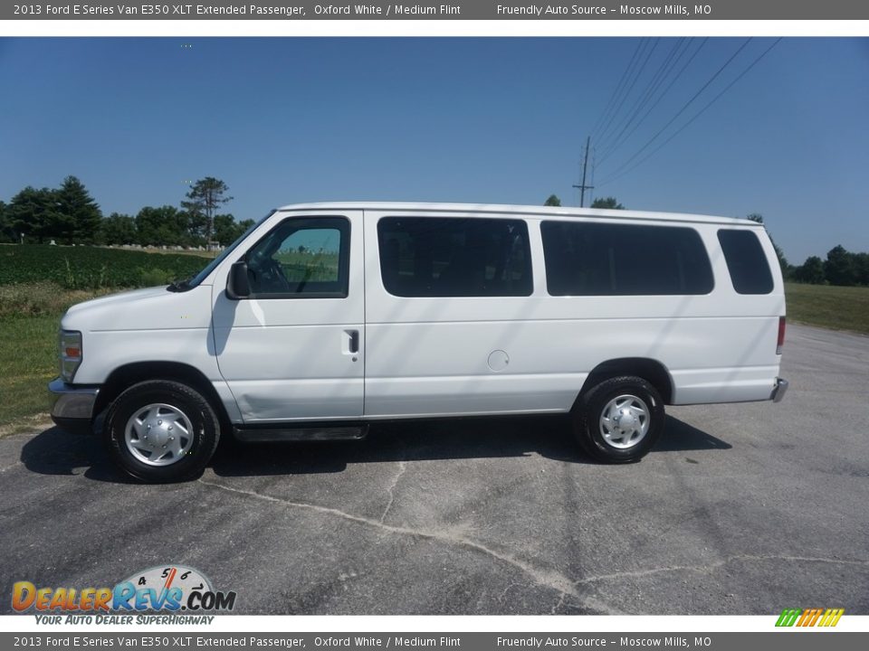 2013 Ford E Series Van E350 XLT Extended Passenger Oxford White / Medium Flint Photo #11