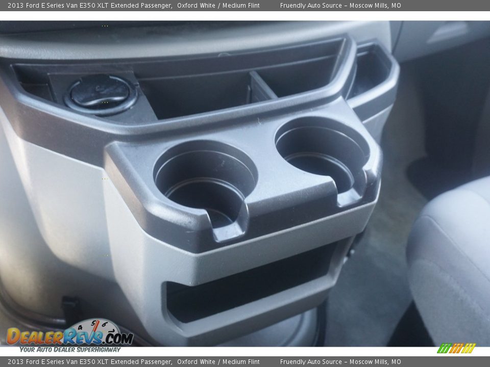 2013 Ford E Series Van E350 XLT Extended Passenger Oxford White / Medium Flint Photo #17