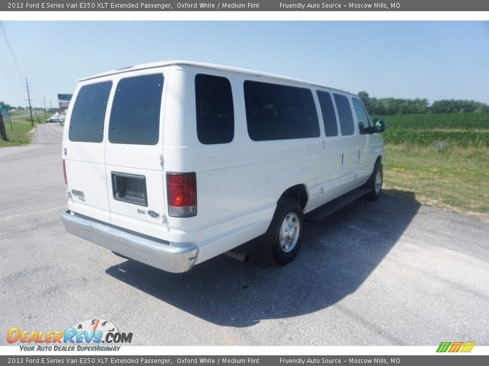 2013 Ford E Series Van E350 XLT Extended Passenger Oxford White / Medium Flint Photo #22