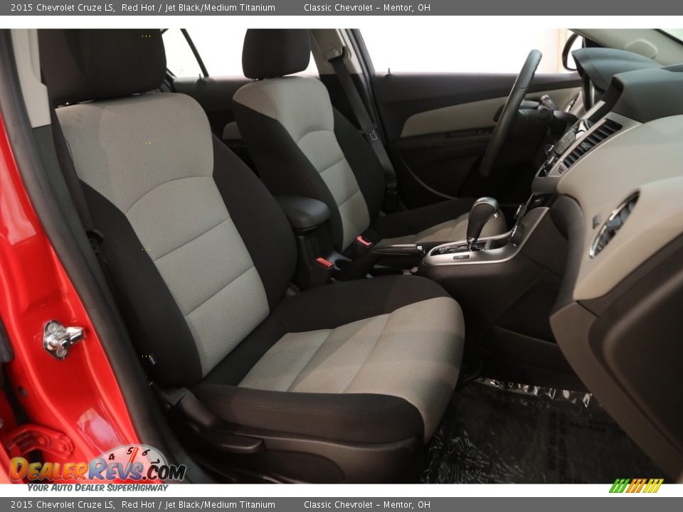 2015 Chevrolet Cruze LS Red Hot / Jet Black/Medium Titanium Photo #11