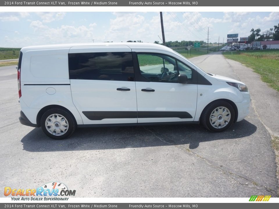 2014 Ford Transit Connect XLT Van Frozen White / Medium Stone Photo #18