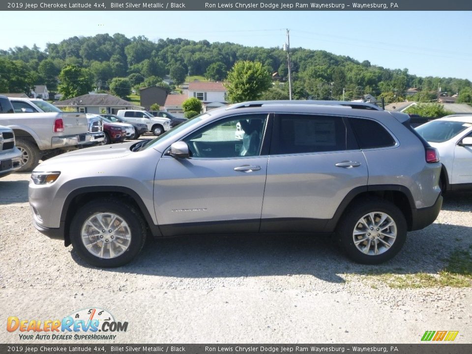 2019 Jeep Cherokee Latitude 4x4 Billet Silver Metallic / Black Photo #2