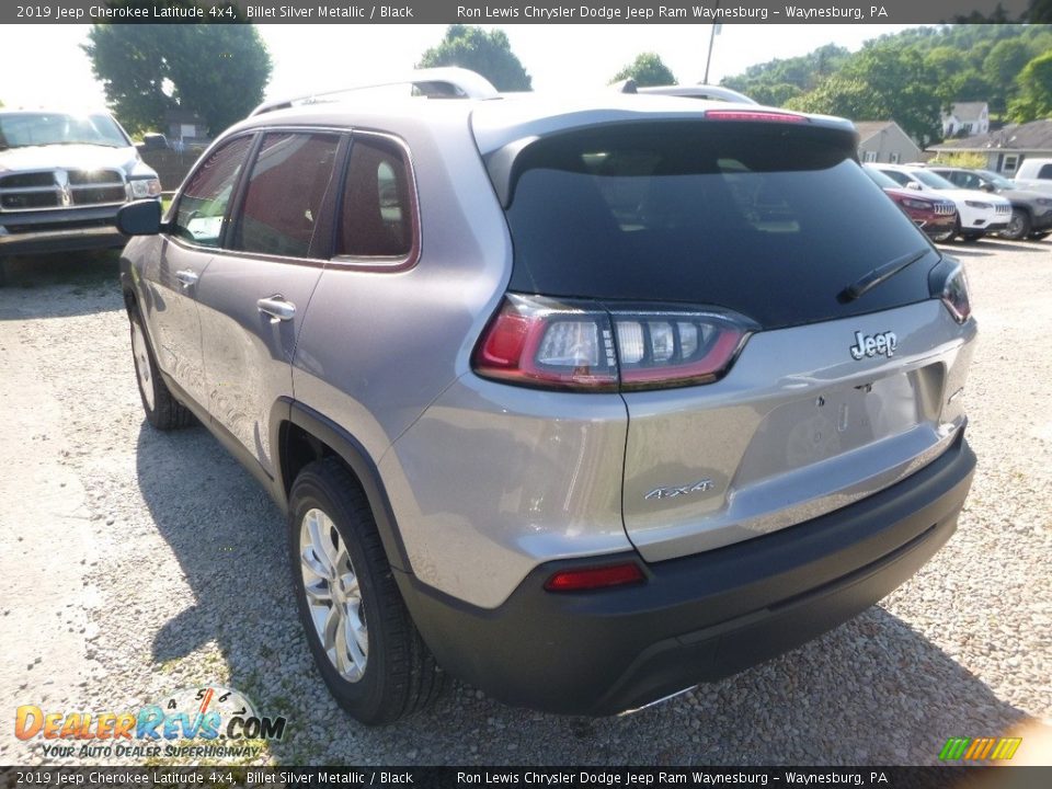 2019 Jeep Cherokee Latitude 4x4 Billet Silver Metallic / Black Photo #3