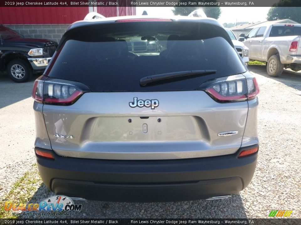 2019 Jeep Cherokee Latitude 4x4 Billet Silver Metallic / Black Photo #4