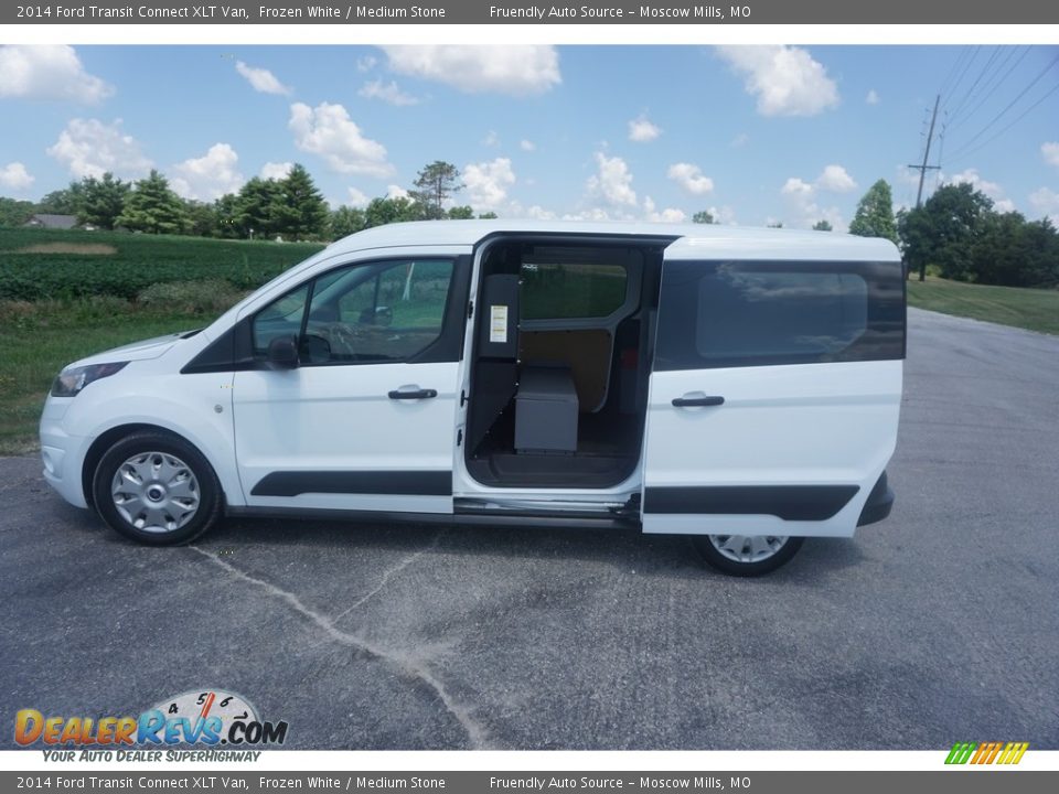2014 Ford Transit Connect XLT Van Frozen White / Medium Stone Photo #24