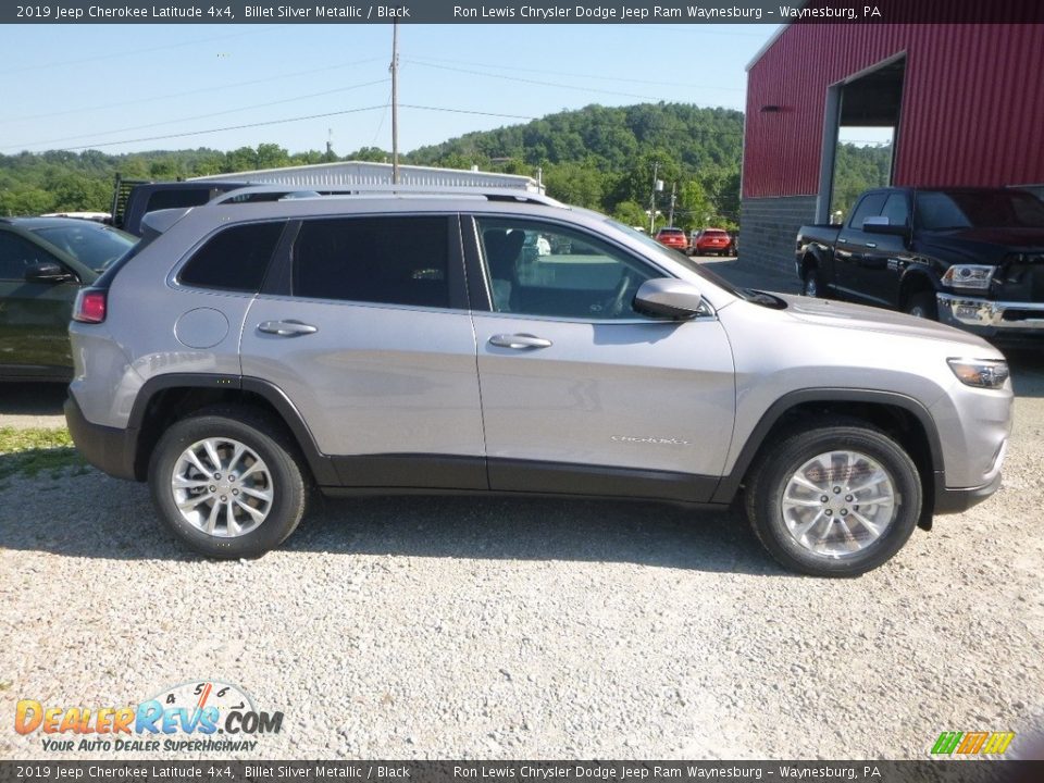 2019 Jeep Cherokee Latitude 4x4 Billet Silver Metallic / Black Photo #6