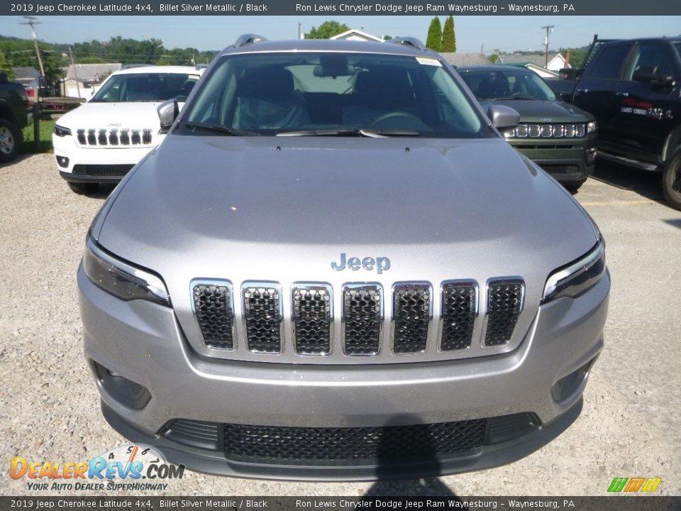 2019 Jeep Cherokee Latitude 4x4 Billet Silver Metallic / Black Photo #8
