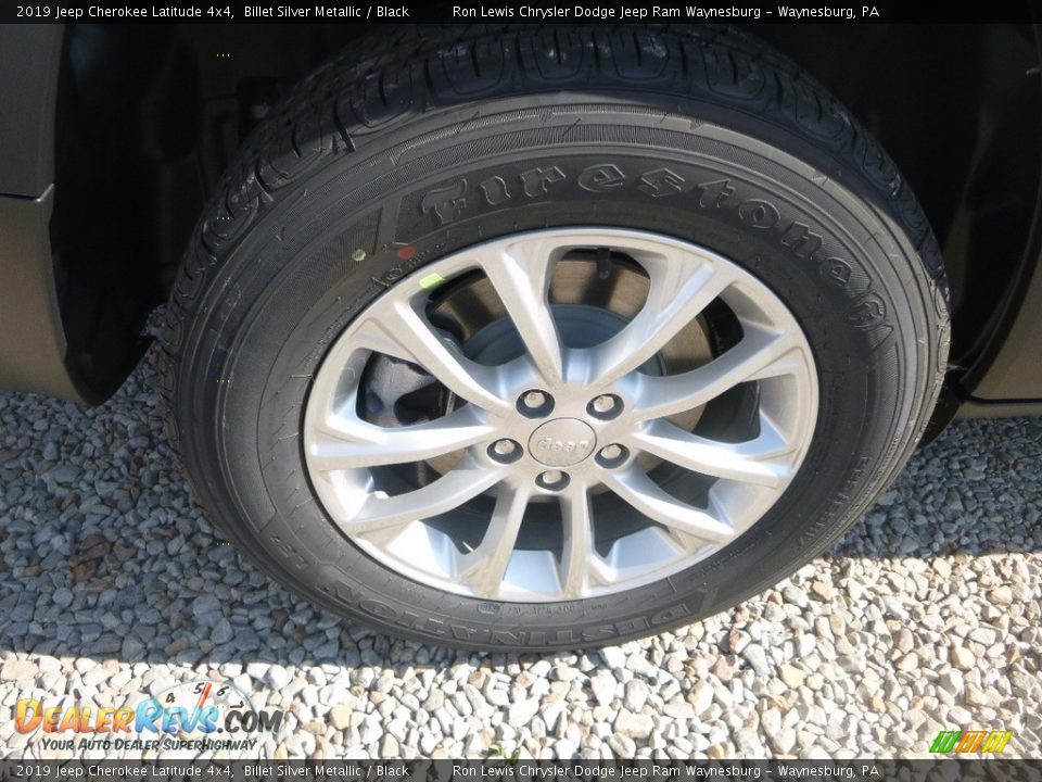 2019 Jeep Cherokee Latitude 4x4 Billet Silver Metallic / Black Photo #9