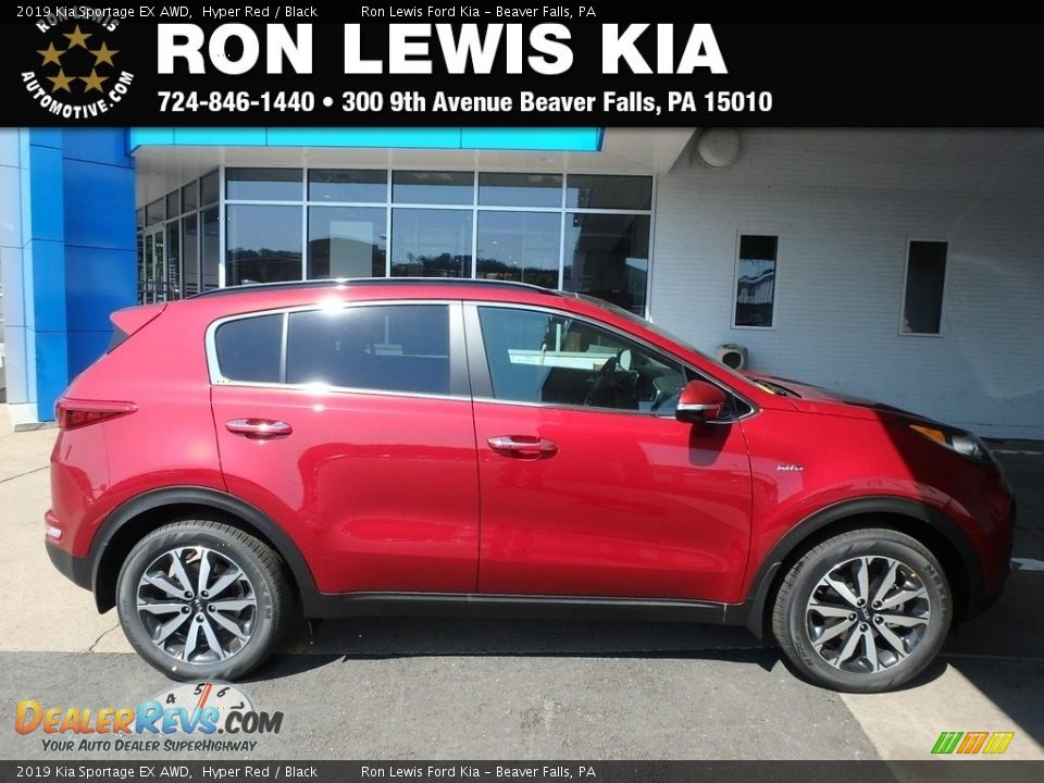 2019 Kia Sportage EX AWD Hyper Red / Black Photo #1