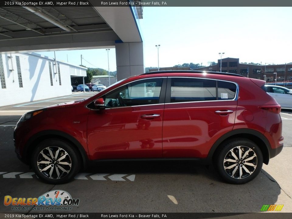 2019 Kia Sportage EX AWD Hyper Red / Black Photo #6