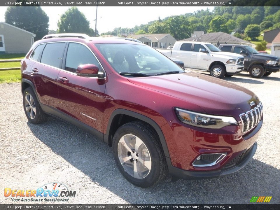 2019 Jeep Cherokee Limited 4x4 Velvet Red Pearl / Black Photo #7