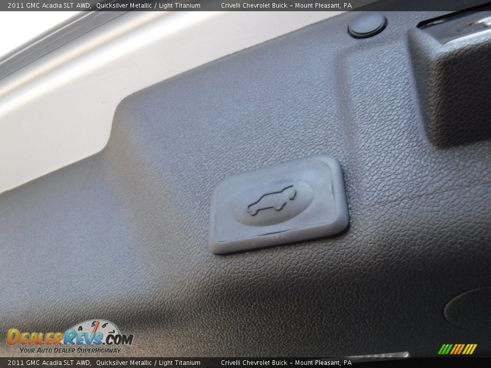2011 GMC Acadia SLT AWD Quicksilver Metallic / Light Titanium Photo #15
