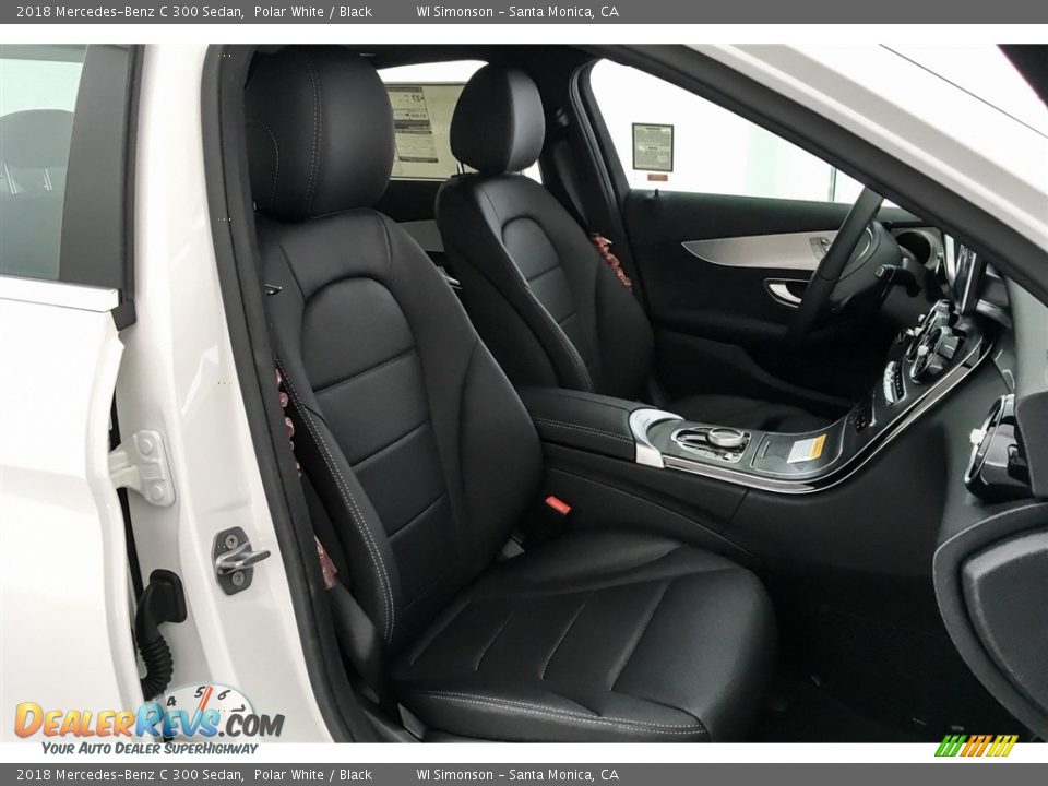 2018 Mercedes-Benz C 300 Sedan Polar White / Black Photo #2