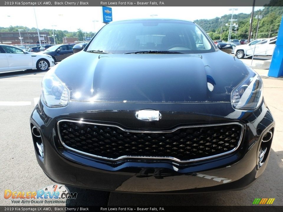 2019 Kia Sportage LX AWD Black Cherry / Black Photo #9