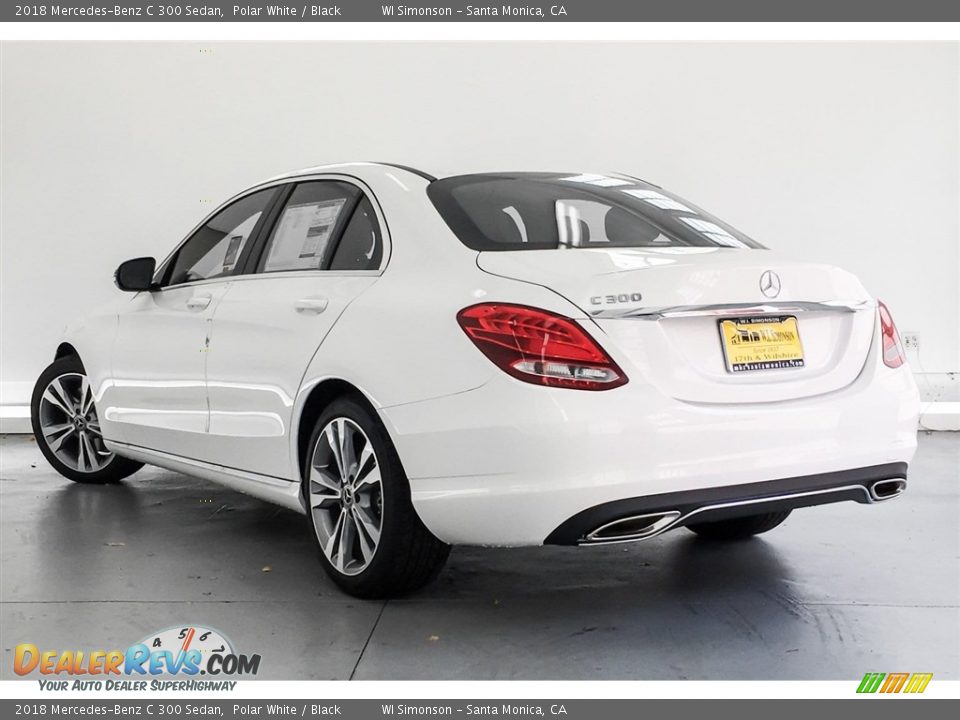 2018 Mercedes-Benz C 300 Sedan Polar White / Black Photo #3