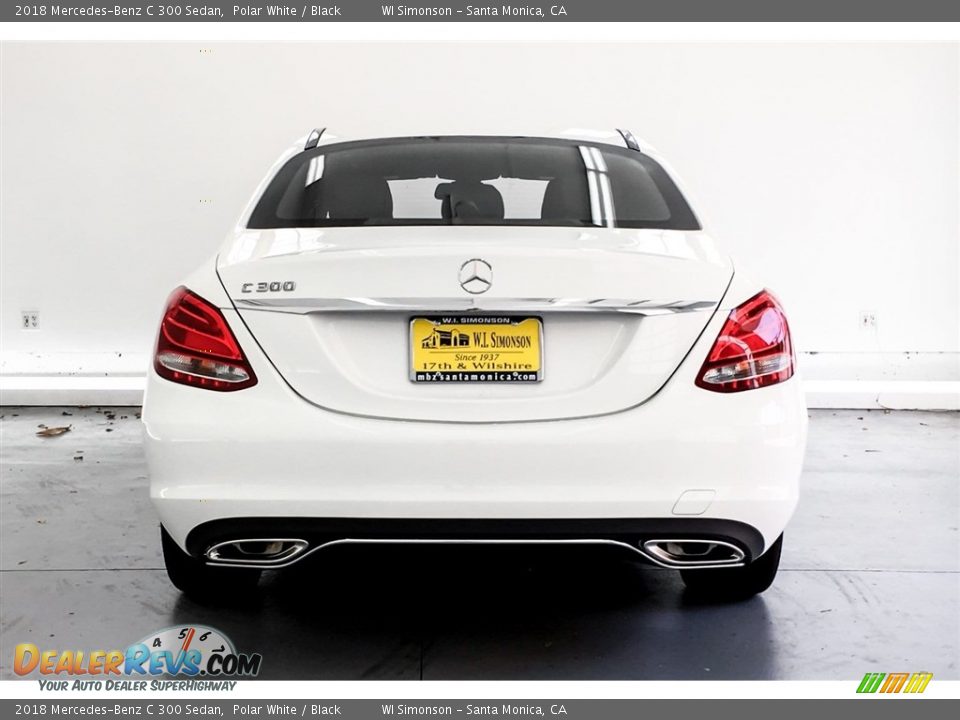 2018 Mercedes-Benz C 300 Sedan Polar White / Black Photo #4