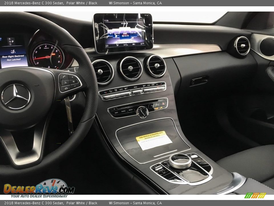 2018 Mercedes-Benz C 300 Sedan Polar White / Black Photo #6