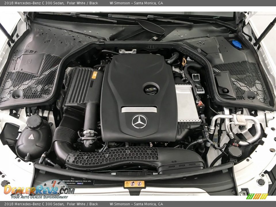 2018 Mercedes-Benz C 300 Sedan Polar White / Black Photo #8