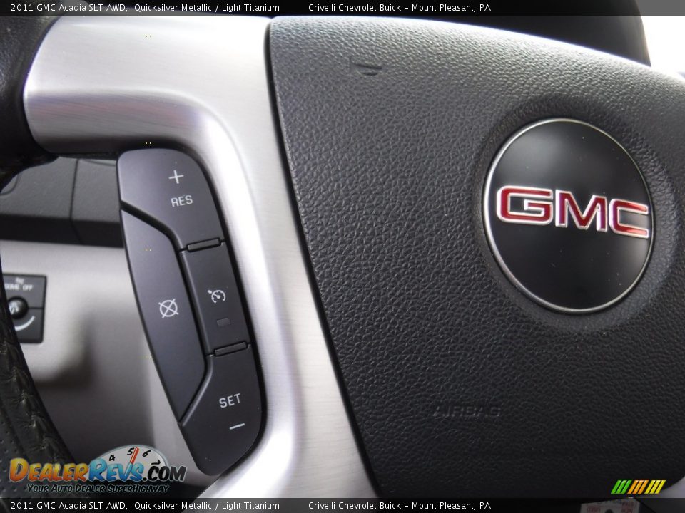 2011 GMC Acadia SLT AWD Quicksilver Metallic / Light Titanium Photo #30