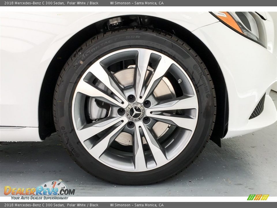 2018 Mercedes-Benz C 300 Sedan Polar White / Black Photo #9