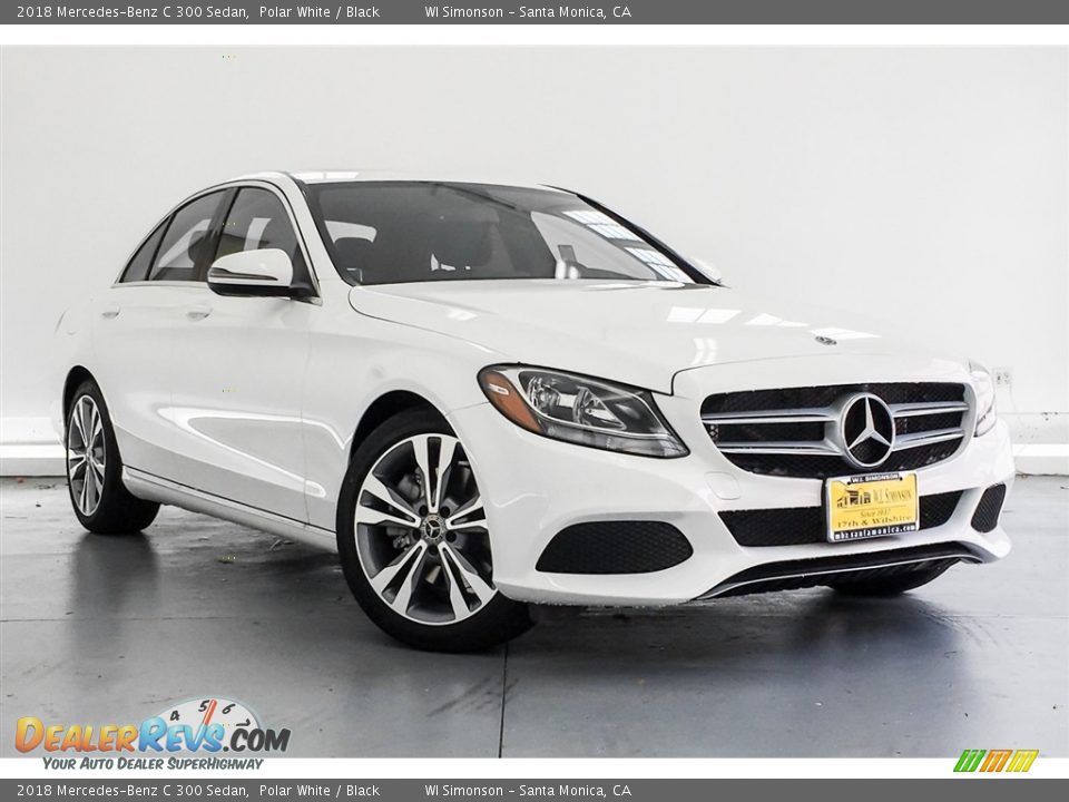 2018 Mercedes-Benz C 300 Sedan Polar White / Black Photo #12