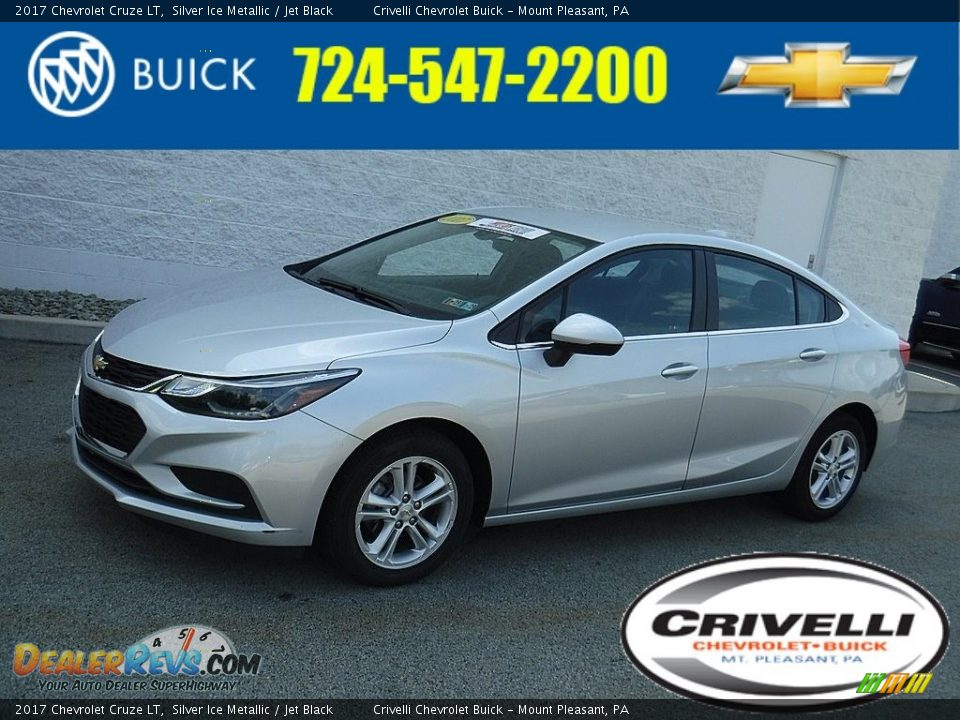 2017 Chevrolet Cruze LT Silver Ice Metallic / Jet Black Photo #1