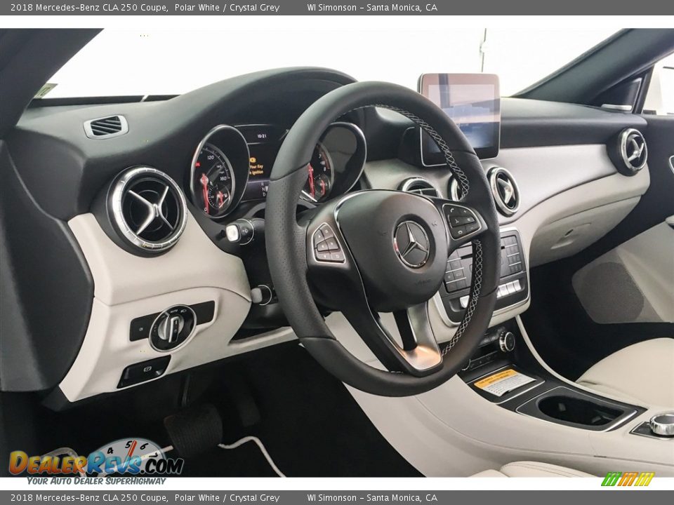 2018 Mercedes-Benz CLA 250 Coupe Polar White / Crystal Grey Photo #5