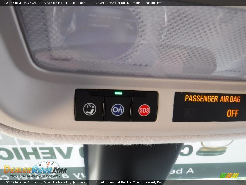 2017 Chevrolet Cruze LT Silver Ice Metallic / Jet Black Photo #20