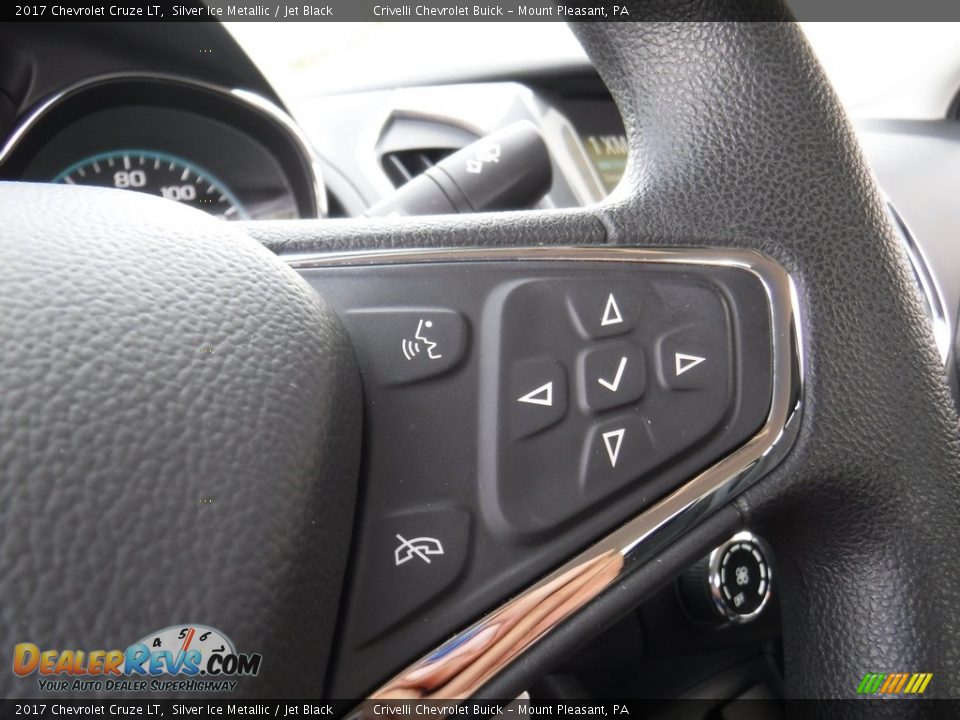 2017 Chevrolet Cruze LT Silver Ice Metallic / Jet Black Photo #24