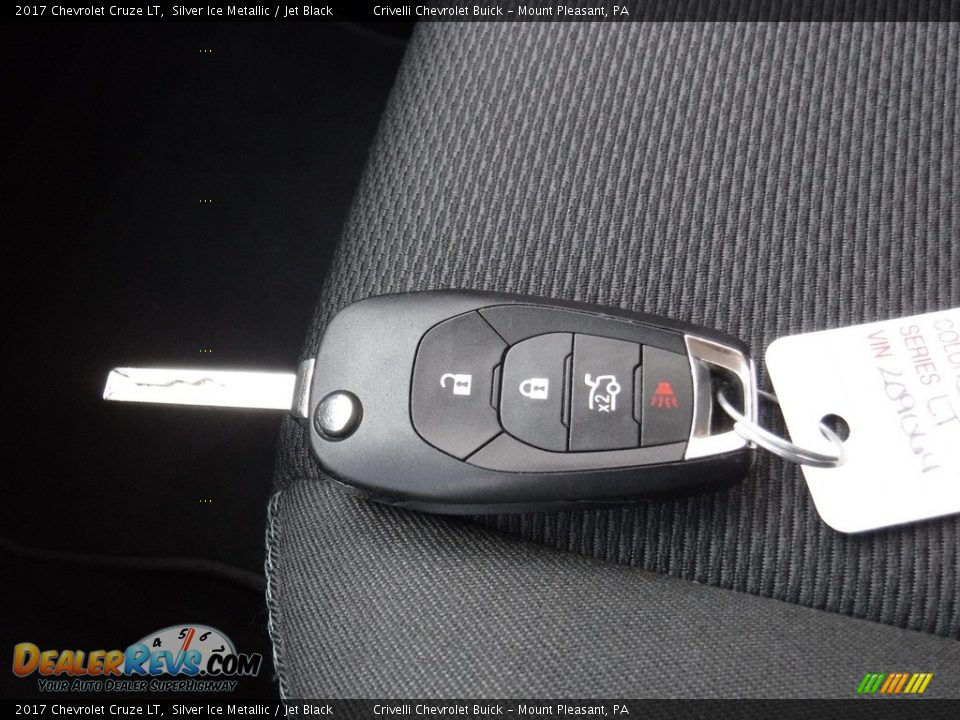 2017 Chevrolet Cruze LT Silver Ice Metallic / Jet Black Photo #32