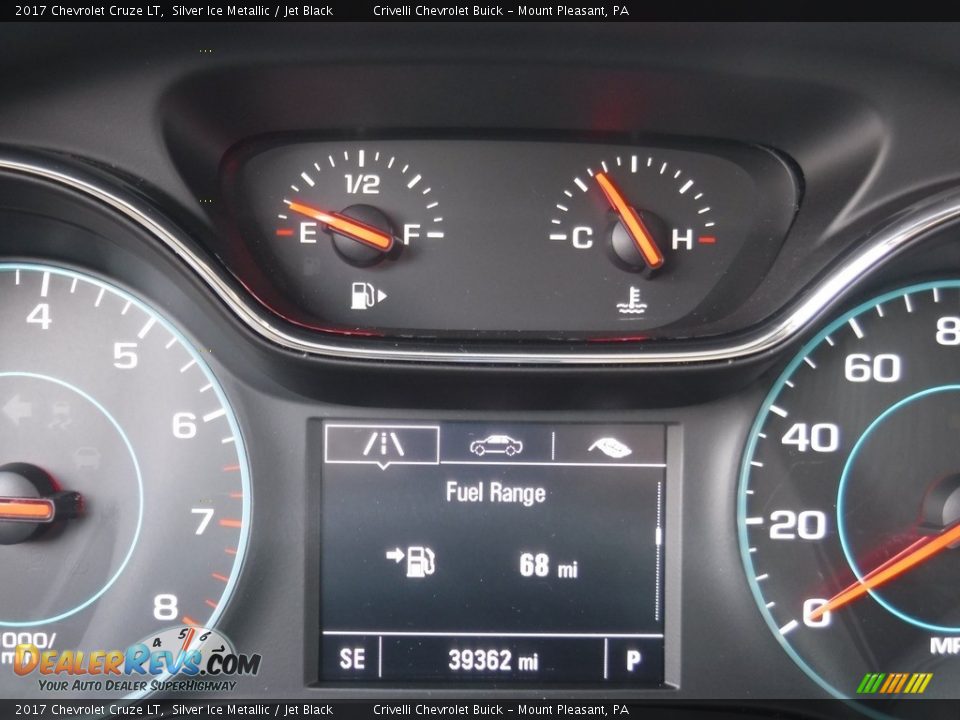 2017 Chevrolet Cruze LT Silver Ice Metallic / Jet Black Photo #35
