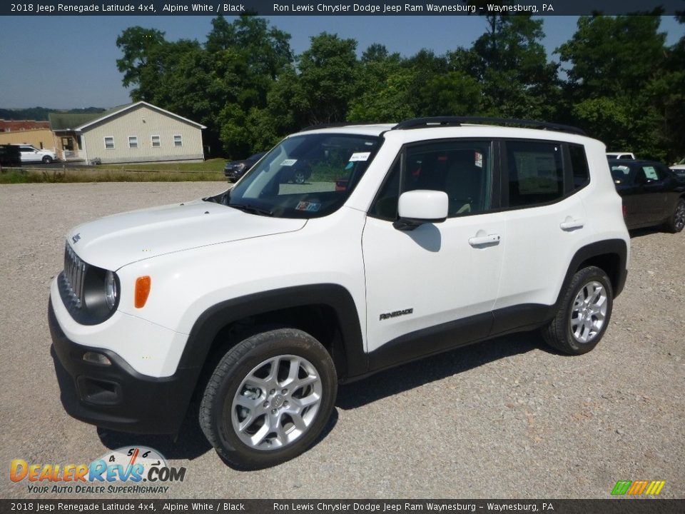 2018 Jeep Renegade Latitude 4x4 Alpine White / Black Photo #1