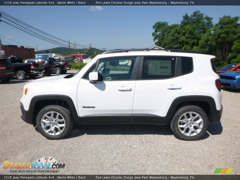 2018 Jeep Renegade Latitude 4x4 Alpine White / Black Photo #2