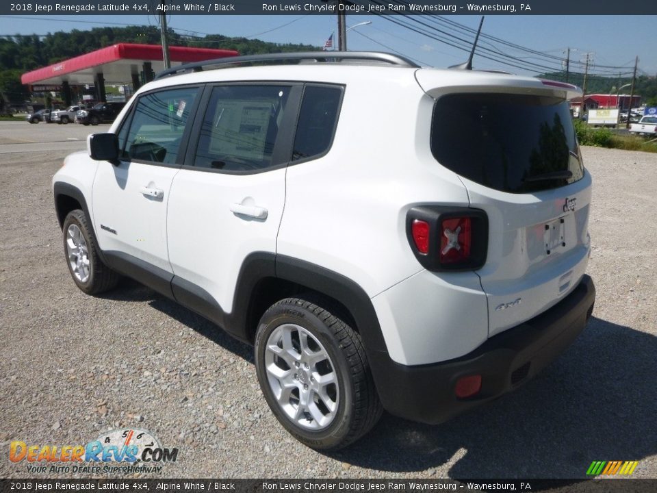 2018 Jeep Renegade Latitude 4x4 Alpine White / Black Photo #3