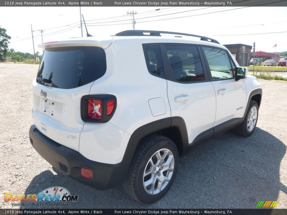 2018 Jeep Renegade Latitude 4x4 Alpine White / Black Photo #5