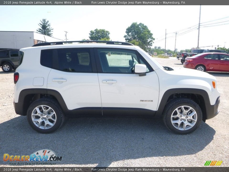 2018 Jeep Renegade Latitude 4x4 Alpine White / Black Photo #6