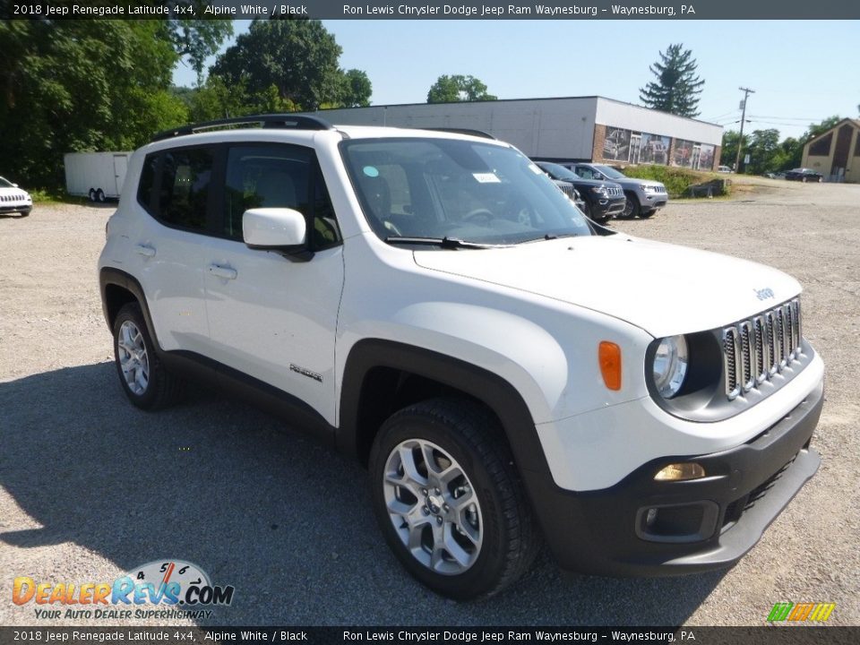 2018 Jeep Renegade Latitude 4x4 Alpine White / Black Photo #7