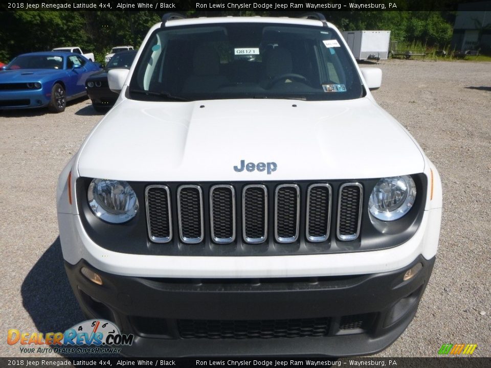 2018 Jeep Renegade Latitude 4x4 Alpine White / Black Photo #8