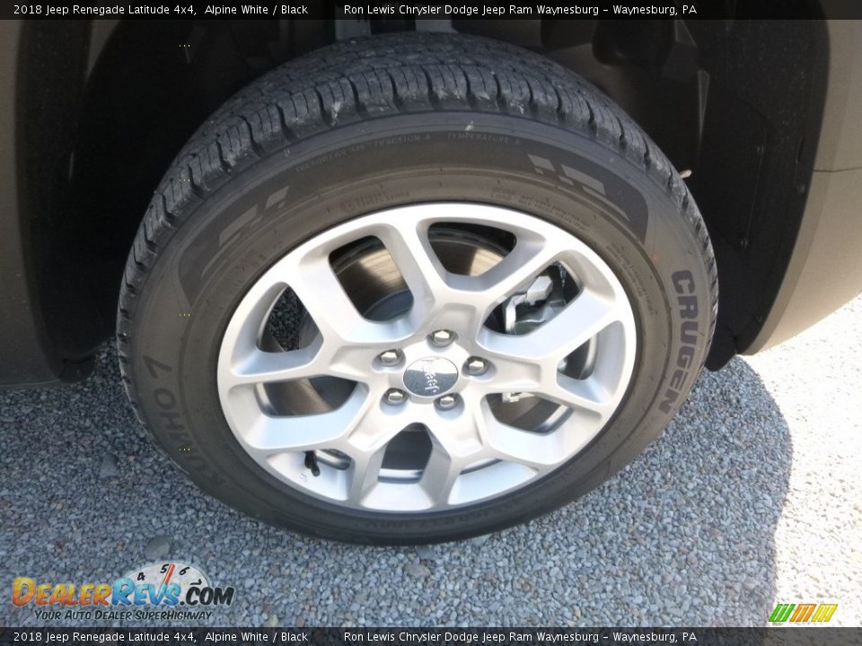 2018 Jeep Renegade Latitude 4x4 Alpine White / Black Photo #9