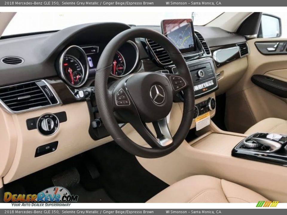 2018 Mercedes-Benz GLE 350 Selenite Grey Metallic / Ginger Beige/Espresso Brown Photo #5