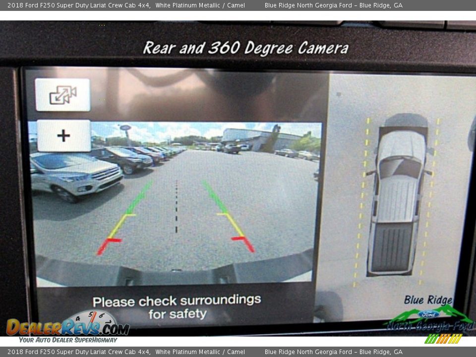 2018 Ford F250 Super Duty Lariat Crew Cab 4x4 White Platinum Metallic / Camel Photo #20
