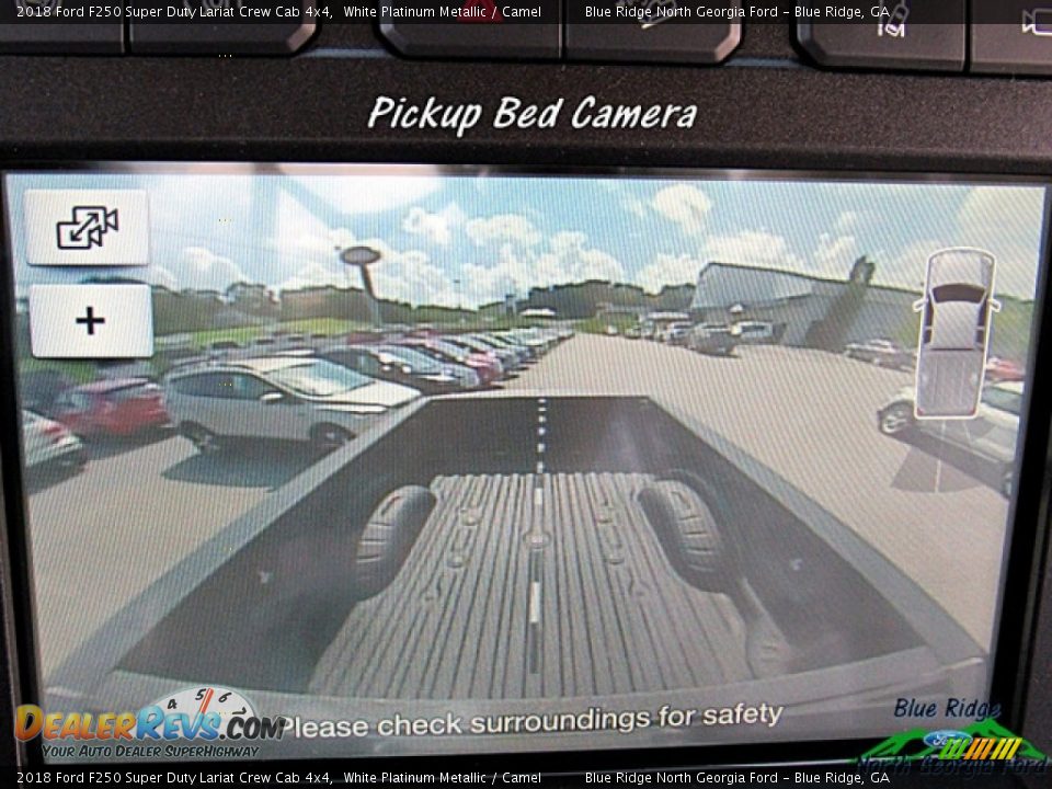 2018 Ford F250 Super Duty Lariat Crew Cab 4x4 White Platinum Metallic / Camel Photo #21