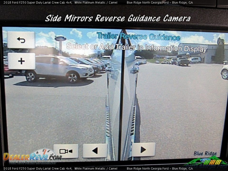 2018 Ford F250 Super Duty Lariat Crew Cab 4x4 White Platinum Metallic / Camel Photo #22