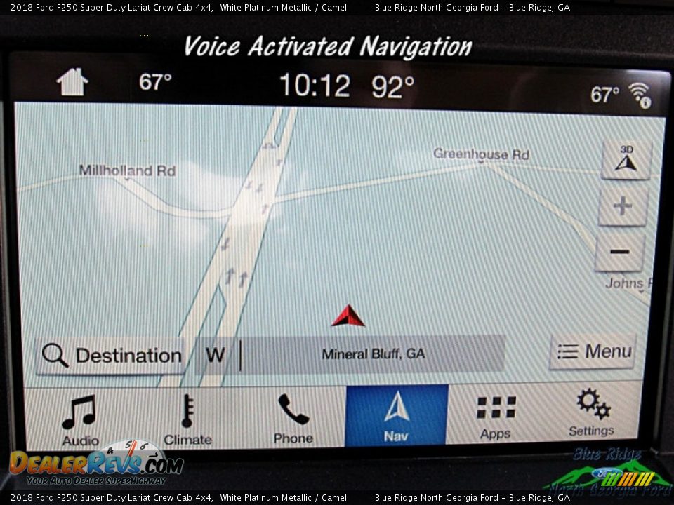 2018 Ford F250 Super Duty Lariat Crew Cab 4x4 White Platinum Metallic / Camel Photo #23